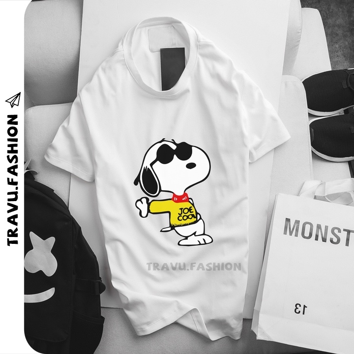 Áo phông nam ngắn tay❤️ Freeship 50K❤️chất thun 4 chiều in Snoppy CZ98