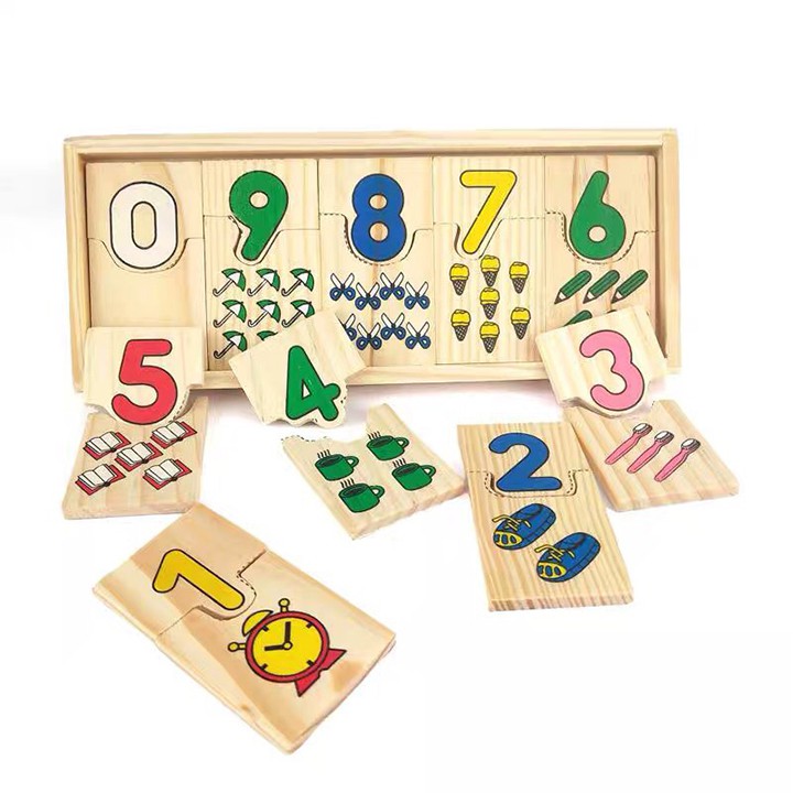 Đồ chơi giáo dục - Ghép hình học số cho bé - DOZKIDZ