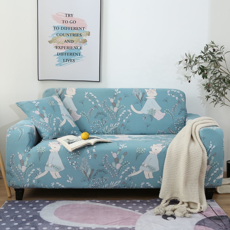 Ghế Sofa đàn Hồi Bọc Ghế Sofa Lười Bọc Bảo Vệ Ghế Sofa Chống Trượt Bắc Âu Bao Gồm Tất Cả Các Vật Liệu Phủ Ghế Sofa Chống Trượt 1/2/3/4 Người Bọc Ghế Sofa Phổ Thông
