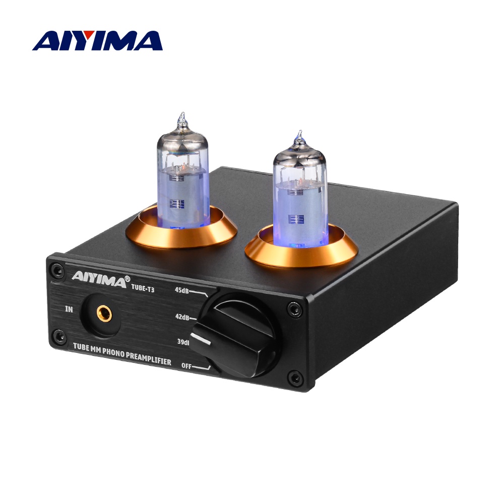 AIYIMA ỐNG-T3 HiFi Hút Chân Không 6A2 Ống MM Phono Preamplifier Vinyl Record Player Ống Stereo Pre A