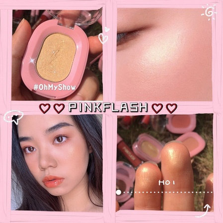 Pinkflash (Hàng Mới Về) Phấn Bắt Sáng Tạo Khối Trang Điểm Tự Nhiên Mềm Mịn | BigBuy360 - bigbuy360.vn