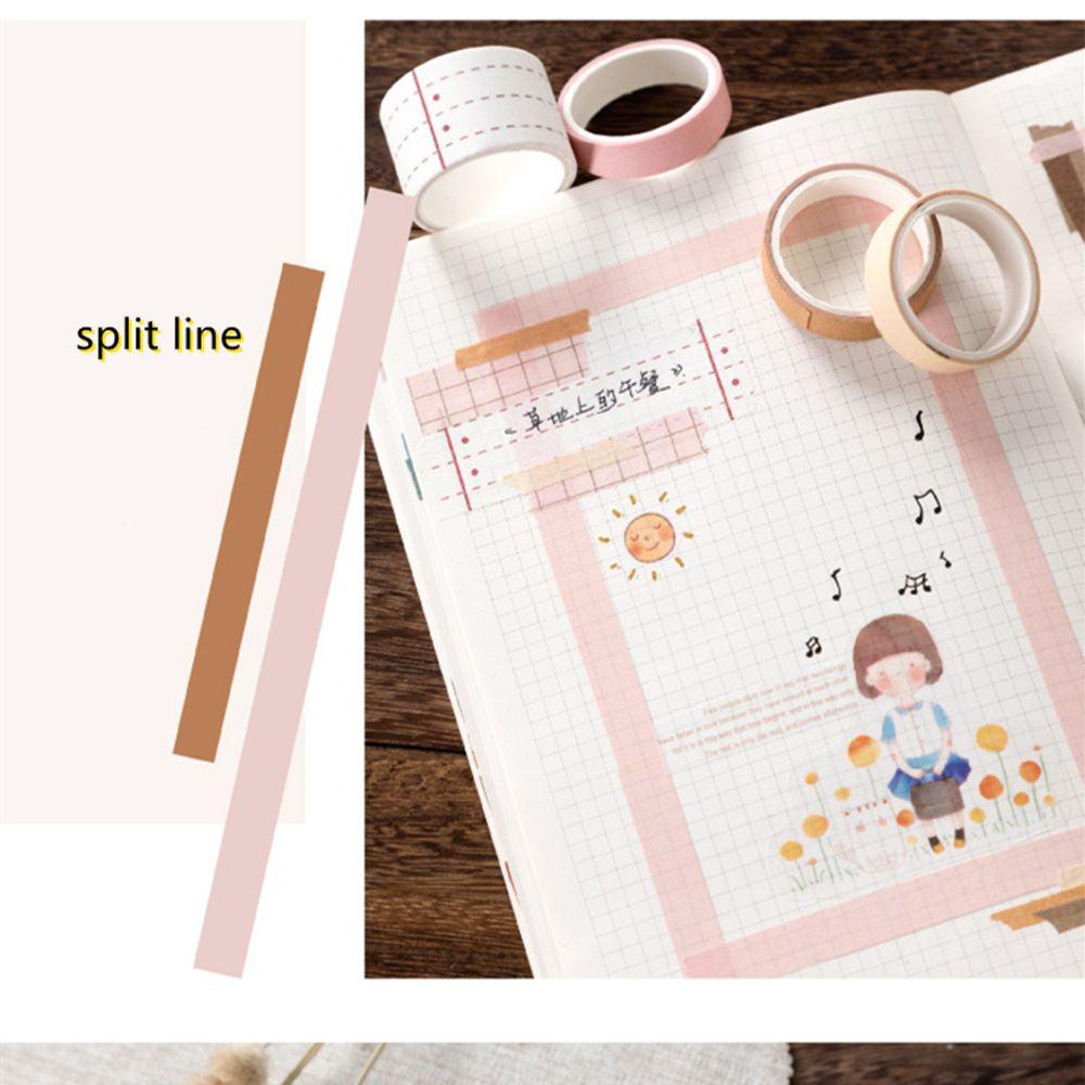 PISTA Cuộn Băng Keo Washi Nhiều Màu Sắc Dùng Trang Trí