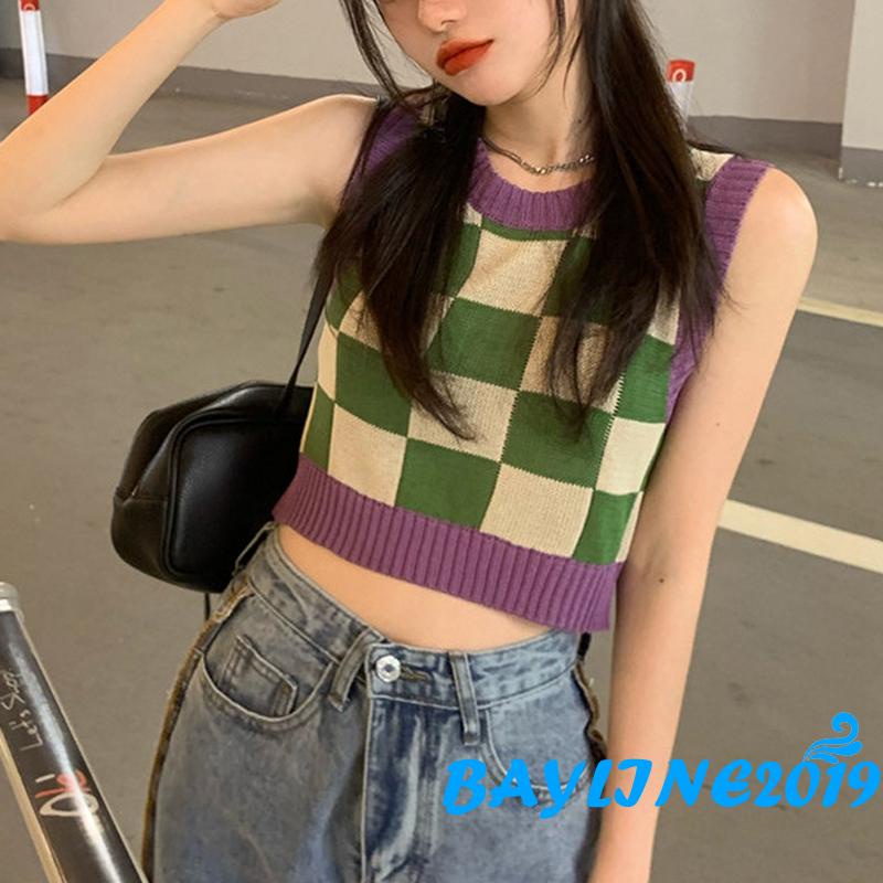 Áo Lửng Không Tay Thời Trang Dành Cho Nữ