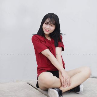 Áo Thun Trơn AGE2X Màu Đỏ Đô