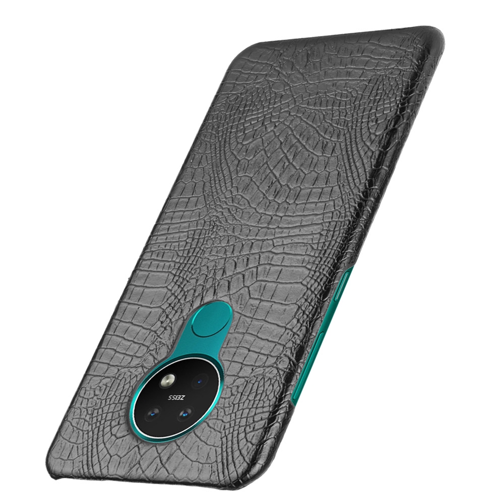 Nokia 7.2 Casing Fashion Crocodile Pattern Hard PC PU Leather Back Cover Nokia7.2 Hard Plastic Case Phone Cover
