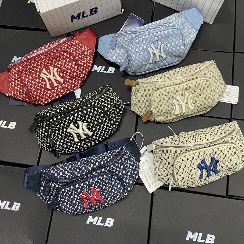 Túi MLB TQXK Dây rút bucket monogram, Túi Xách Đeo Vai Phong Cách thời trang