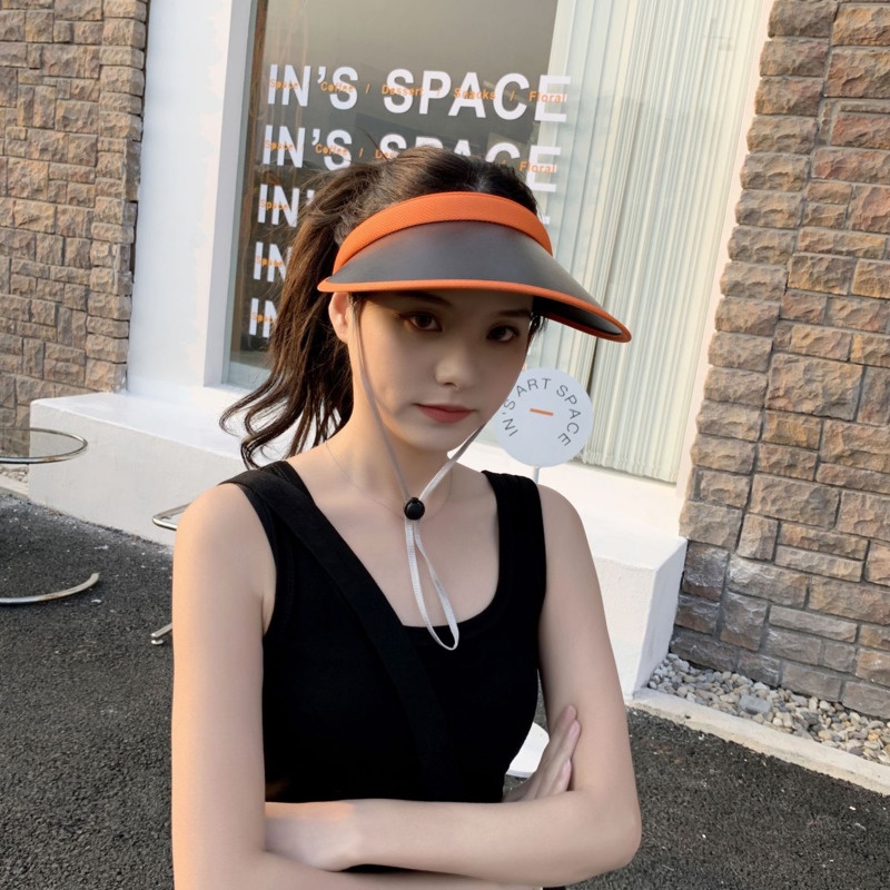 Mũ Lưỡi Trai Nửa Đầu Chống Nắng Màu Sắc Đơn Giản Thời Trang Cho Nữ