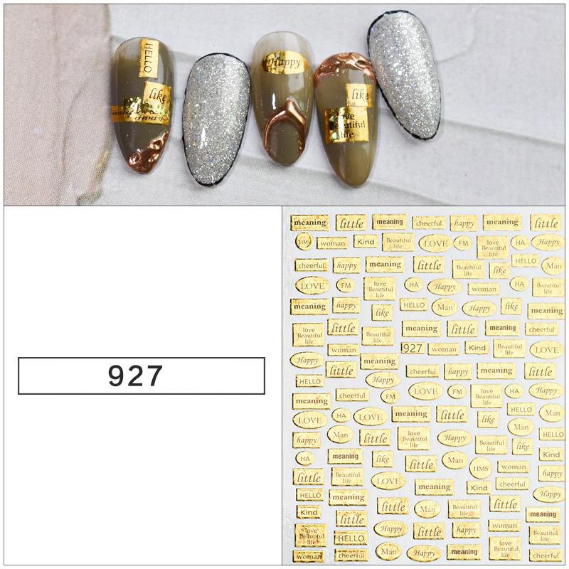 Phần 1 - Mã 927-DD089 . Miếng dán trang trí móng xinh - Sticker dán móng tay