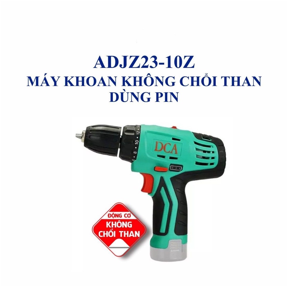 Máy khoan dùng pin 12V 2.0Ah (Không pin + sạc) (Không chổi than) DCA ADJZ23-10Z