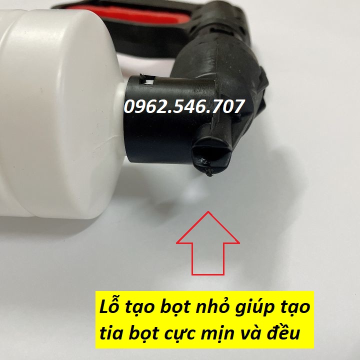 Bộ súng xịt và bình tạo bọt tuyết cho máy rửa xe áp lực cao, máy rửa xe gia đình