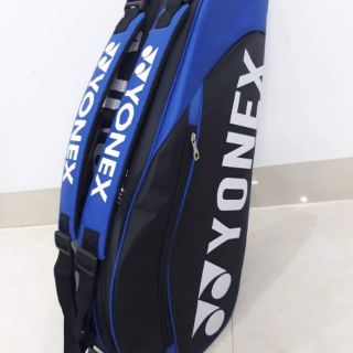Bao vợt cầu lông, tenis có ngăn giày riêng biệt c2 xanh