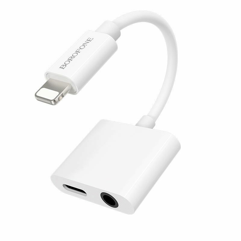CÁP CHUYỂN BOROFONE BV12 GỒM 1 JACK LIGHTNING VÀ 1 JACK 3.5MM