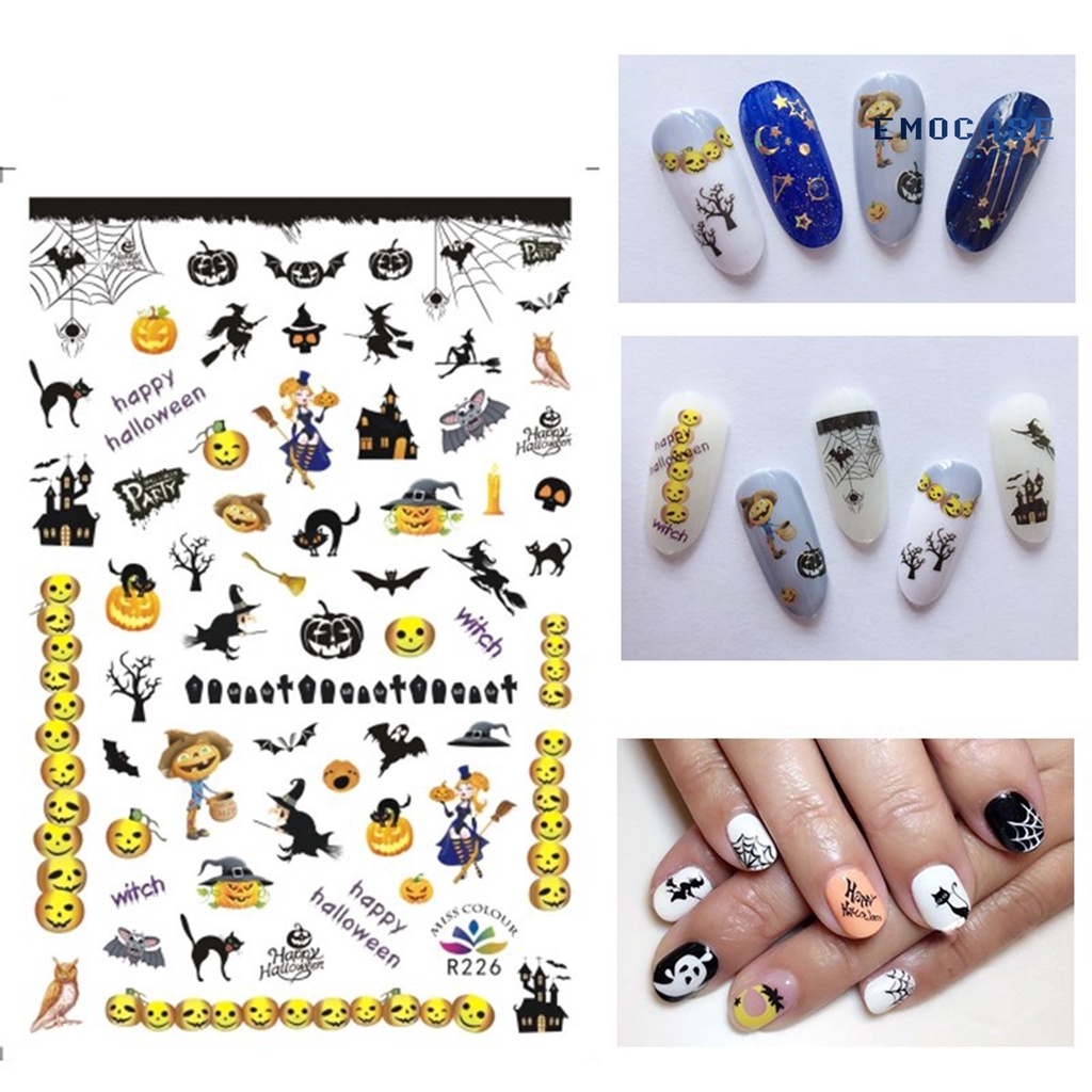 Ny-nail Miếng Dán Móng Tay Tự Dính Mạnh Mẽ Họa Tiết Tinh Tế Thân Thiện Với Môi Trường Trang Trí Nhiều Phong Cách Hallo