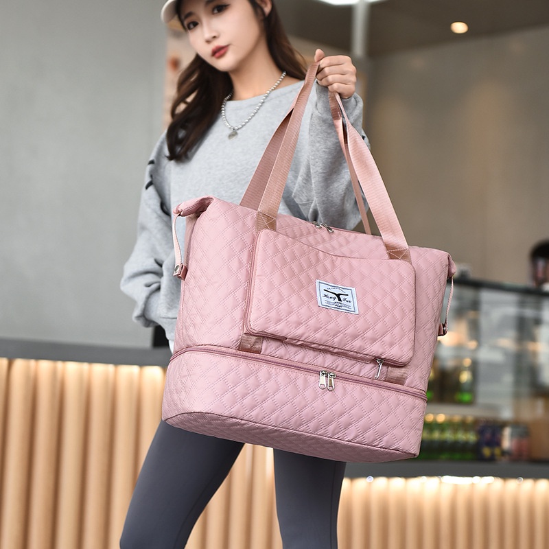 Túi xách IELGY thể thao có ngăn đựng đồ khô/ướt chống thấm nước cho nữ