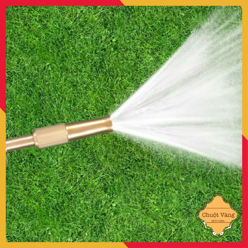 Đầu vòi xịt tăng áp mini bằng đồng phun nước rửa xe, tưới cây tăng áp siêu mạnh