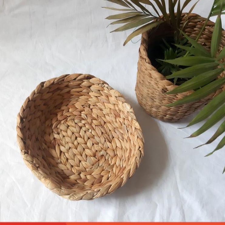 Rổ Đan Bằng Lục Bình Đựng Đồ Văn Phòng, Đồ Nhà Bếp Tiện Dụng ,có ảnh thật