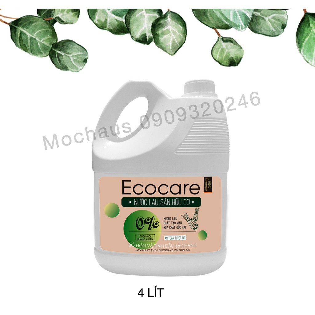 Atosa Nước lau sàn diệt khuẩn🌸Ecocare🌸bồ hòn🌸1L 2L 4L🌸Nước lau sàn QUẾ/ SẢ CHANH hữu cơ đuổi muỗi thương hiệu Ecocare