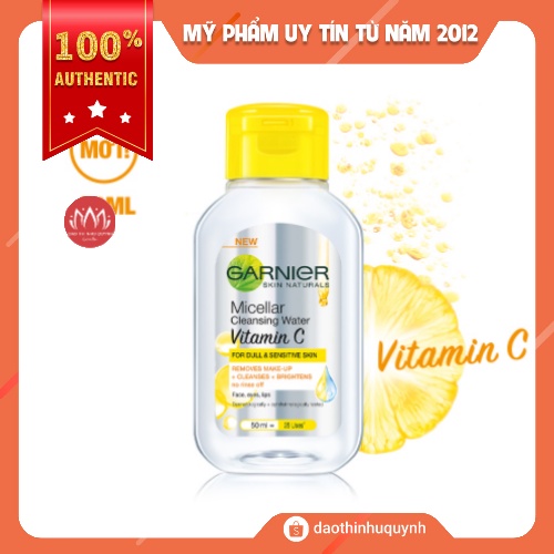 Nước Tẩy Trang Làm Sáng Da Garnier Vitamin C Micellar Cleansing Water 50ml | BigBuy360 - bigbuy360.vn