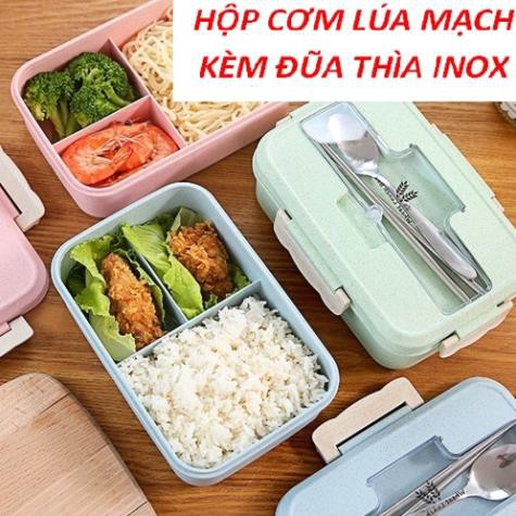 HỘP CƠM 3 NGĂN LÚA MẠCH DÙNG ĐƯỢC TRONG LÒ VI SÓNG