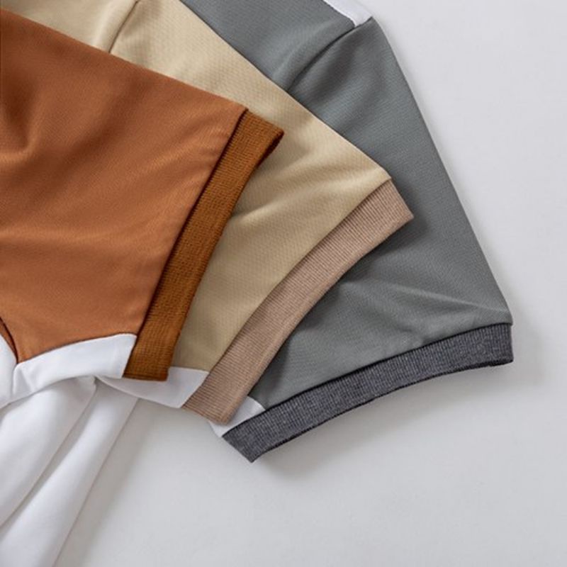 [MẪU MỚI] Áo Thun Nam POLO Thiết Kế Vải Cá Sấu Cotton Cao Cấp Phối Màu Cực Sang Trọng Và Lịch Lãm