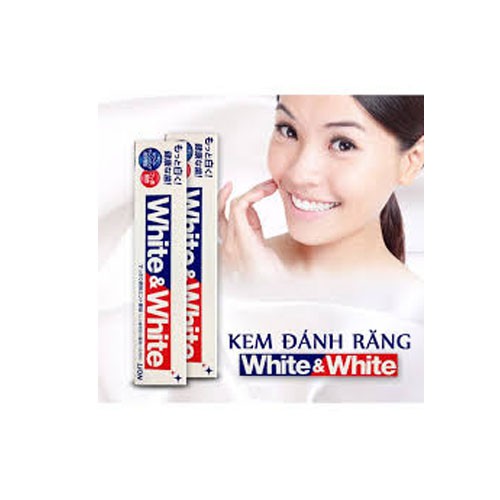 Kem Đánh Răng Nhật 🍃 [MÃ : MENB01 giảm 10k cho đơn từ 169k] 🍃 Kem Đánh Răng WHITE & WHITE Nhật Bản