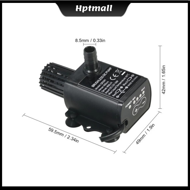 Máy bơm nước mini 4 chế độ DC12v USB 5V chuyên dụng