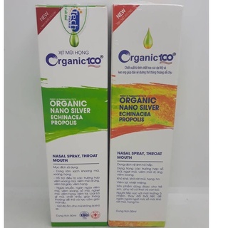 Xịt Mũi Họng Thảo Dược Organic NASAL SPRAY, THROAT MOUTH Organic 100