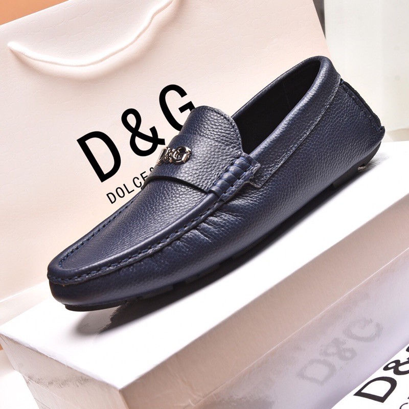 Giày lười cho nam thương hiệu Dolce & Gabbana D&G da thật cao cấp mẫu mới