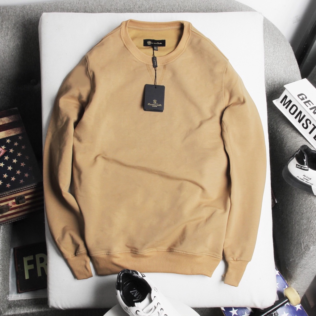 Áo Nỉ Dài Tay Nam Pelle Dáng Sweater Cổ Tròn 4 Màu Phong Cách Thời Trang Chất Liệu Nỉ Da Cá Kiểu Dáng Trẻ Trung | BigBuy360 - bigbuy360.vn