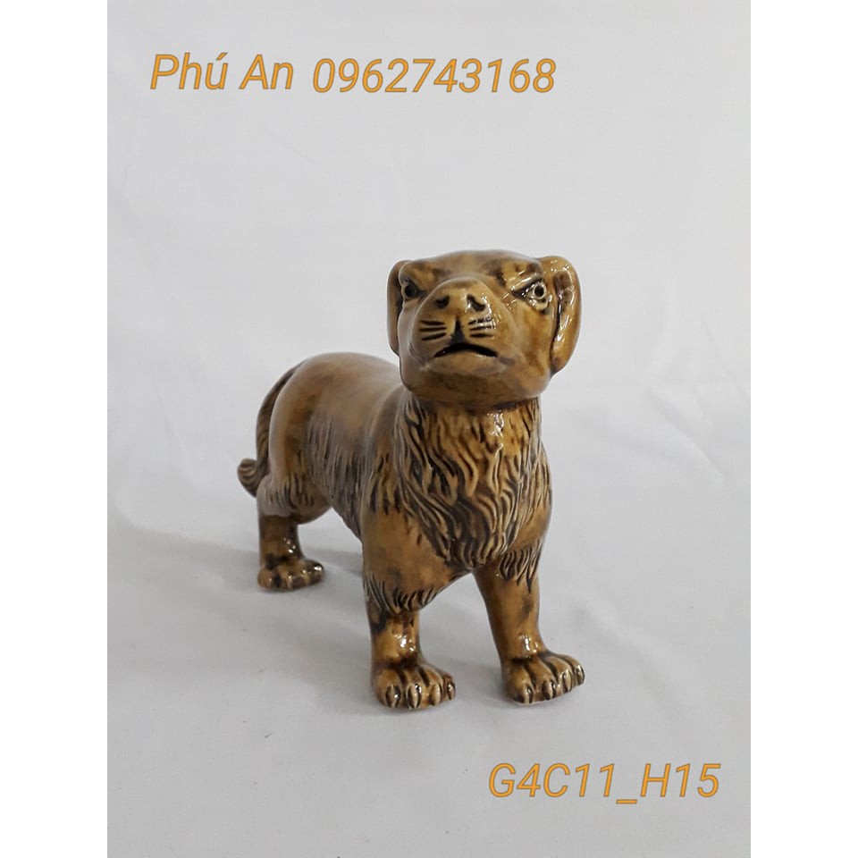 Chó_Gốm sứ Bát Tràng