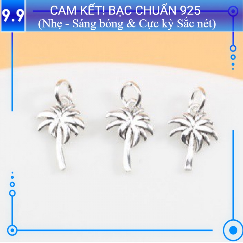 Charm bạc s925 Cây dừa (Kiểu 2) CH138