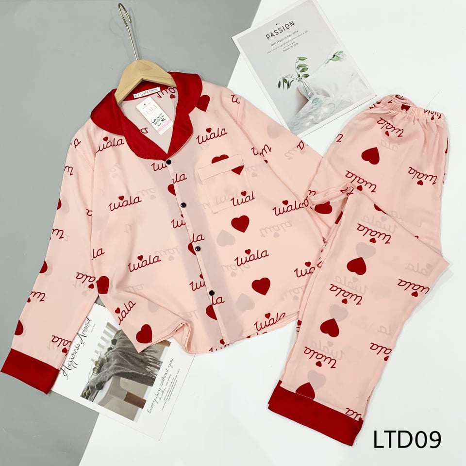 Bộ Pijama ngủ lụa mango tay dài có size từ 40-65kg