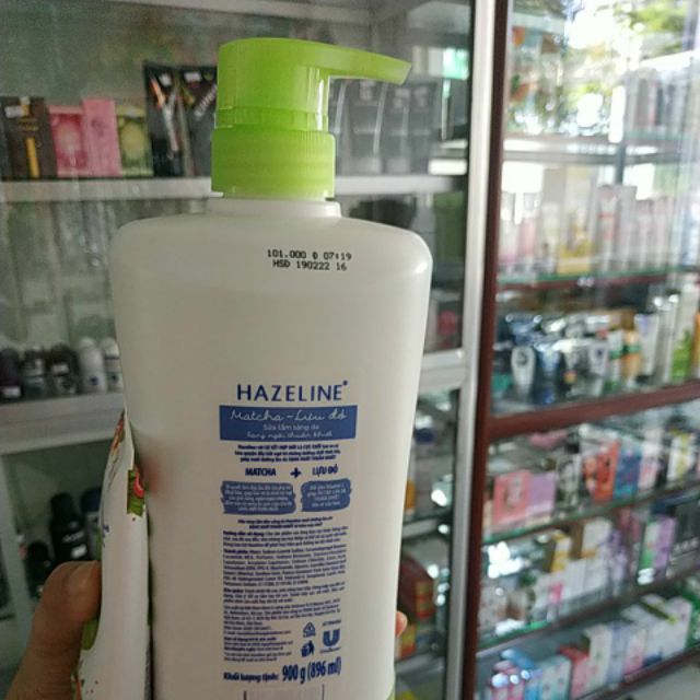 Sữa tắm trắng da HAZELINE TẶNG một sữa rửa mặt matcha lựu đỏ trị giá 40K
