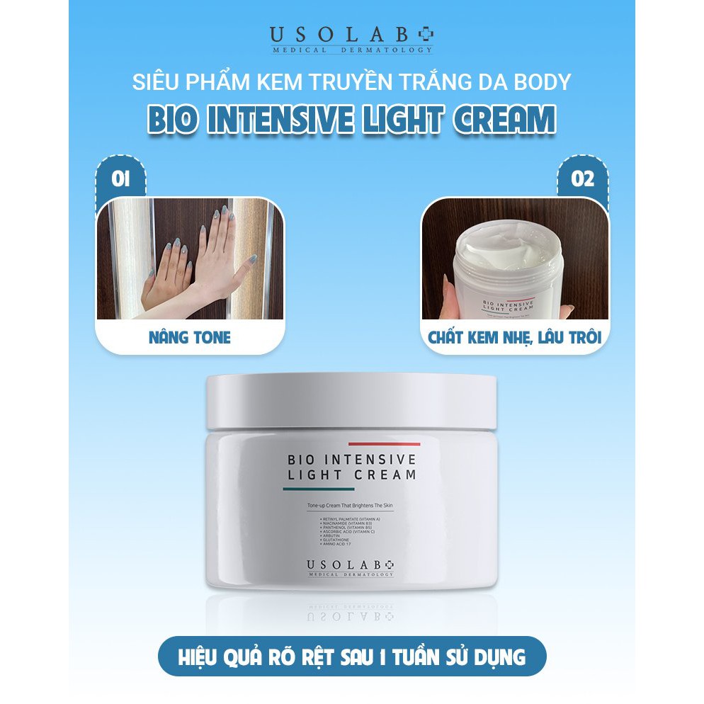 Kem truyền trắng da body Intensive Light Cream Usolab Korea 250ml | BigBuy360 - bigbuy360.vn
