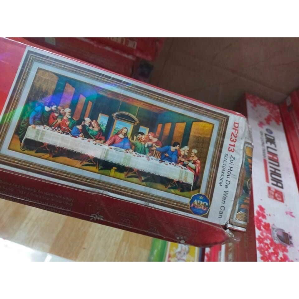 Tranh đính đá 12 ông tông đồ,tranh gắn đá chưa gắn.