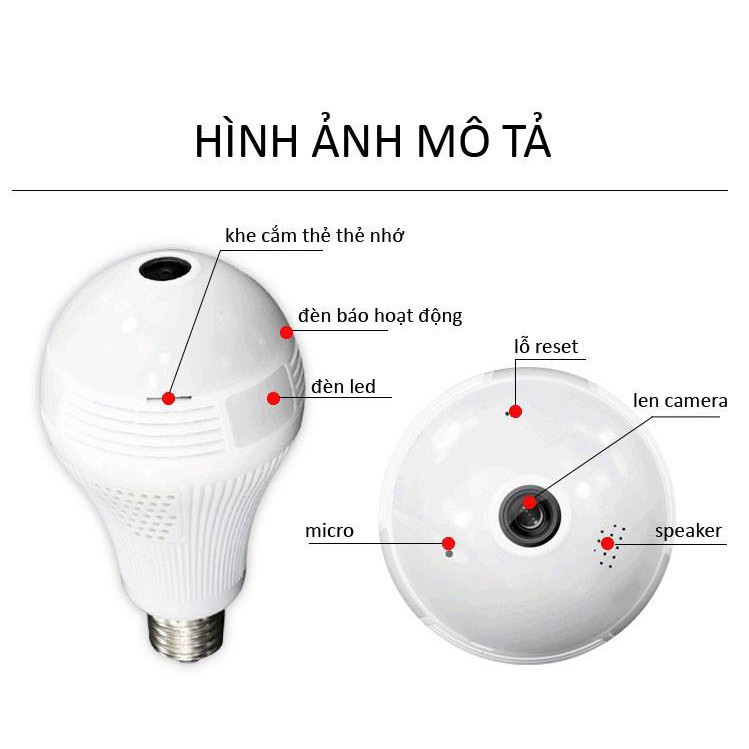 UCG JFGJ Camera WiFi Nhìn Toàn Cảnh VR360 Dùng Phần Mềm Icsee, Kèm Thẻ Nhớ 25 95