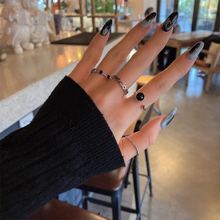 Bộ 4 nhẫn đeo tay thiết kế đơn giản thời trang cho nữ