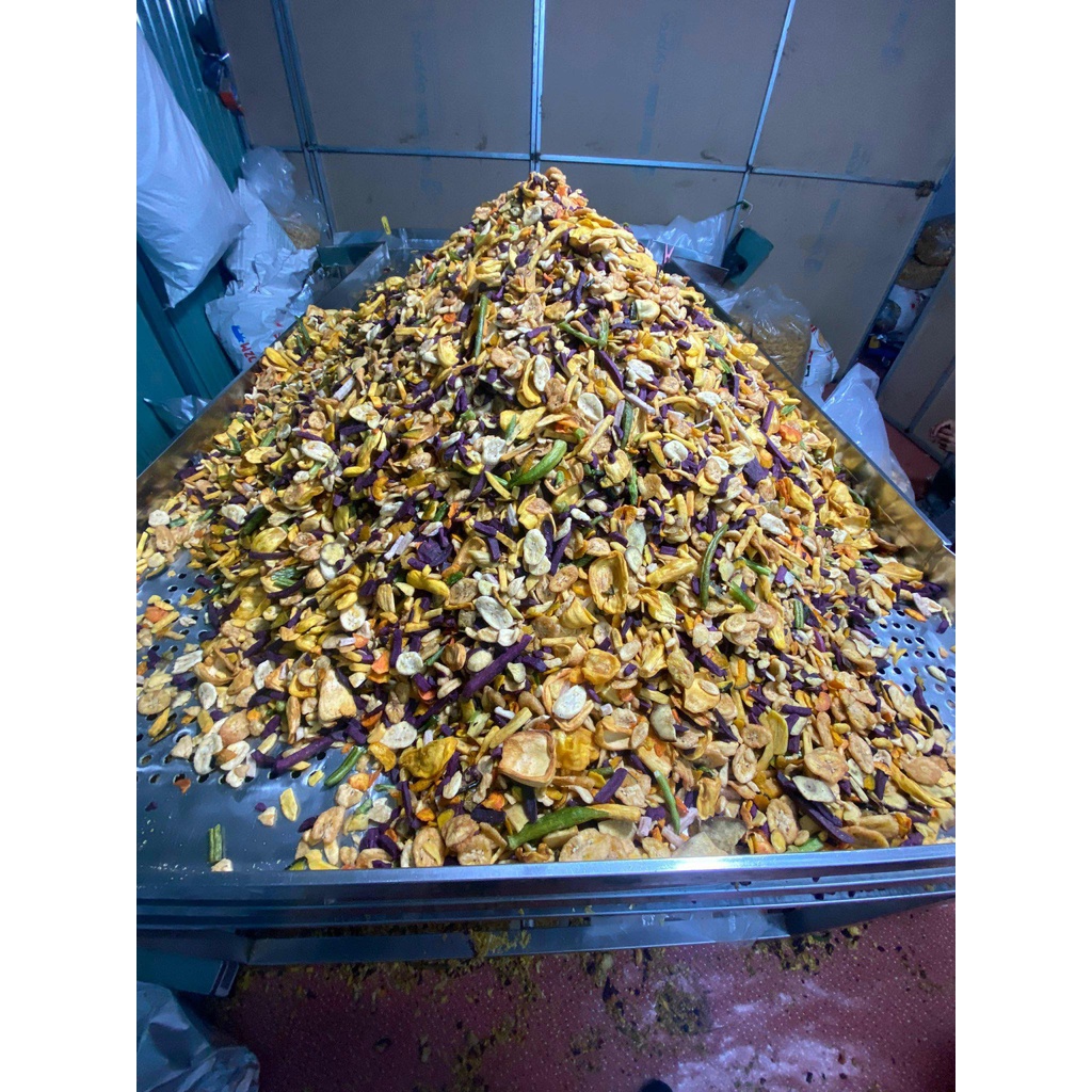1kg  trái cây sấy vụn chọn lọc từ hàng Xuất Khẩu giòn tan