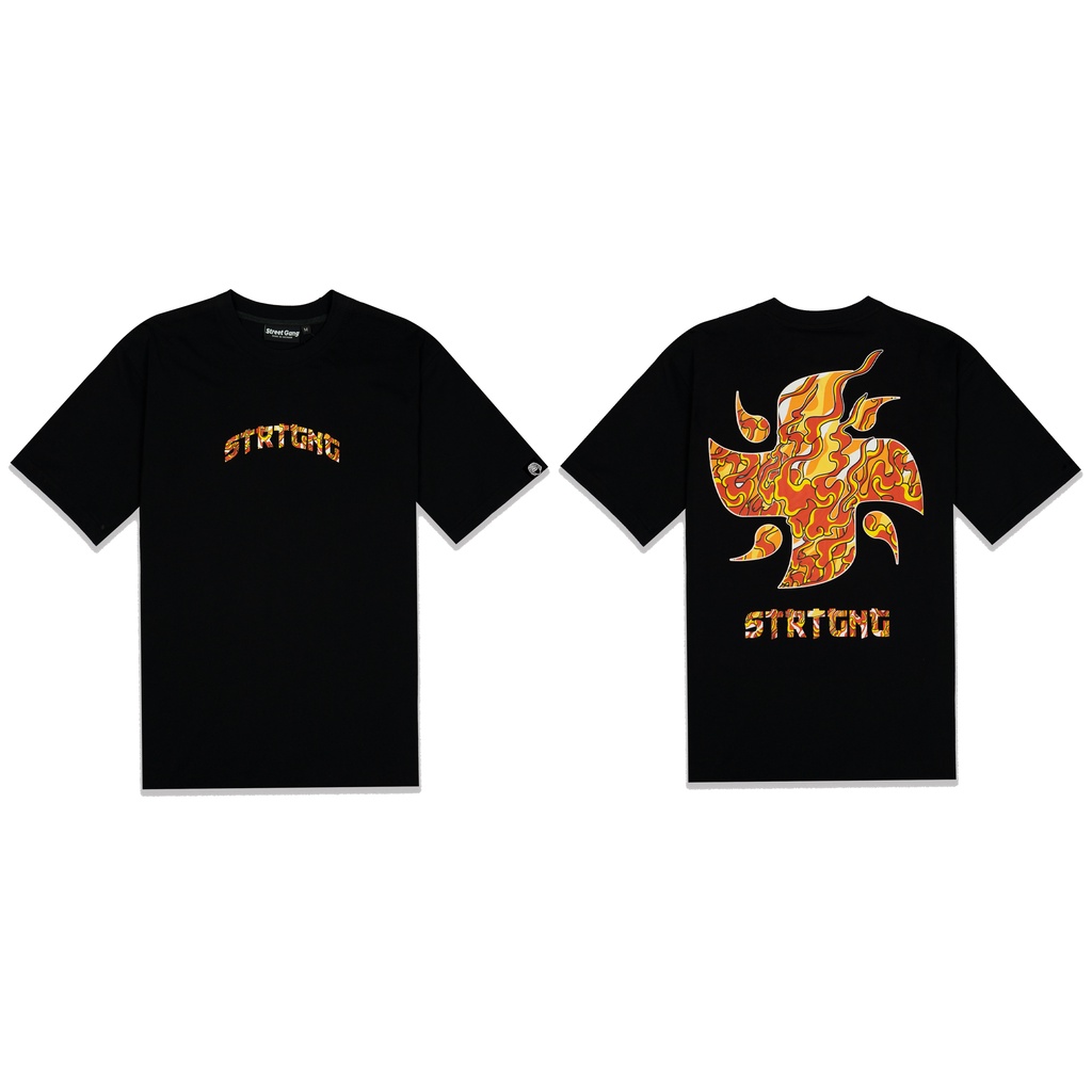 Áo thun Shuriken Fire - Đen - Street Gang