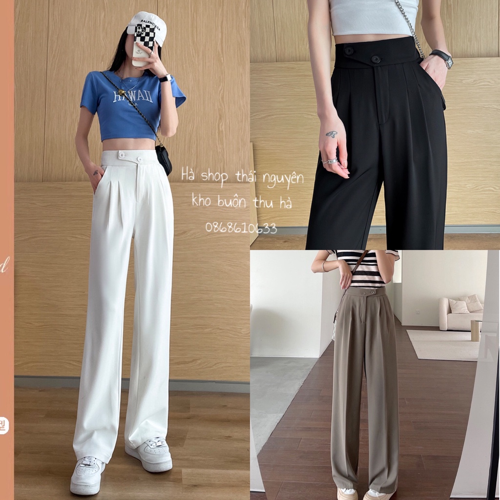 Quần Ống rộng Nữ Cạp Cao Dáng Dài, cạp chun siêu hách dáng/ thoitrangsvtn