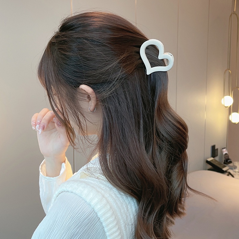 Kẹp Tóc Hình Trái Tim Nhiều Màu Sắc Phong Cách Hàn Quốc Dành Cho Nữ