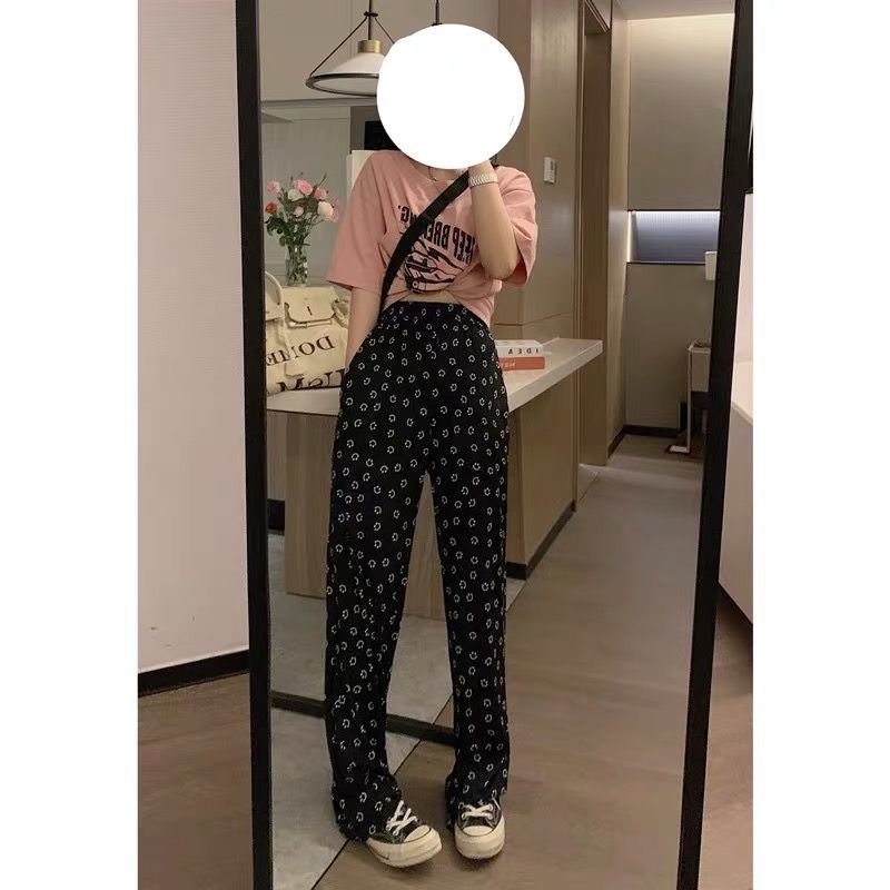 Quần Dài Nữ Lưng Cao Ống Rộng Thời Trang Hàn Quốc