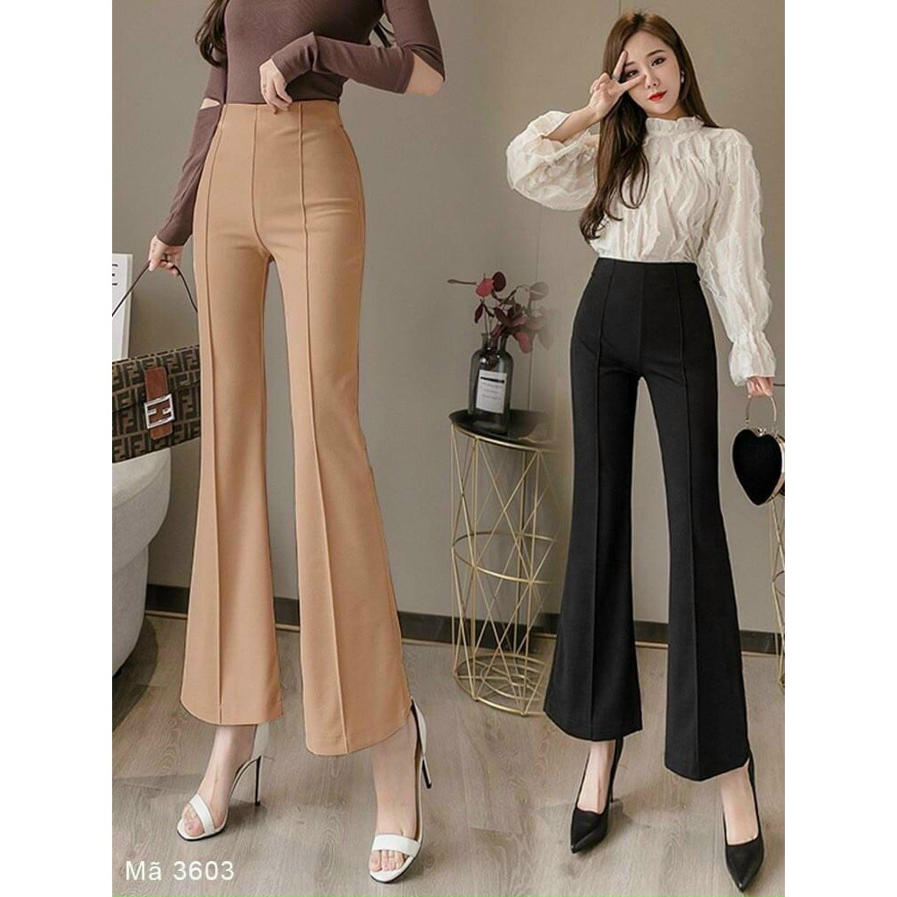 Quần Vải Ống Loe, Quần Tây Ống Loe Lưng Cao - Siêu tôn dáng, che khuyến điểm bụng đùi - SINB.STORE | BigBuy360 - bigbuy360.vn