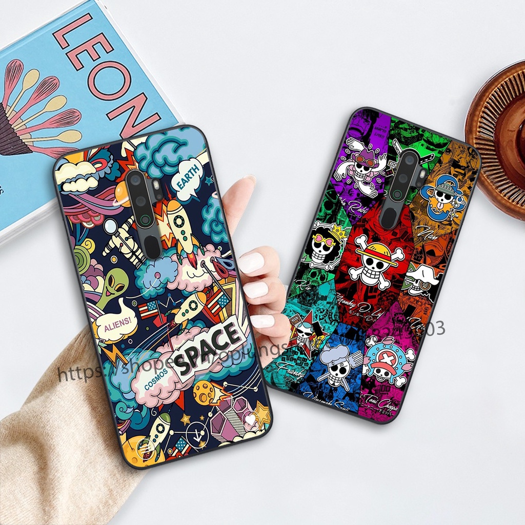 Ốp lưng oppo A5 2020 / A9 2020 in hình thương hiệu thời trang đa sắc cá tính.