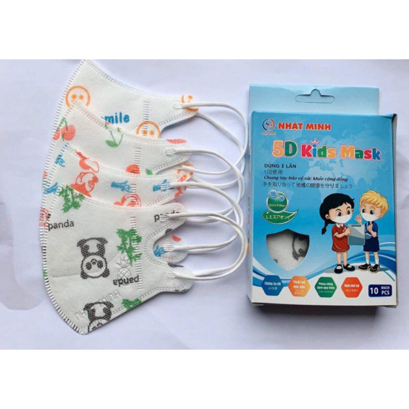 Khẩu Trang cho bé 5D 1 hộp 10 chiếc