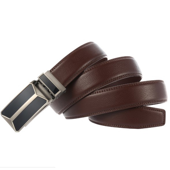 Thắt Lưng Dây Nịt Nam Da Bò 100% Khóa Tự Động Cao Cấp N23 - Đồ Da Kingshop