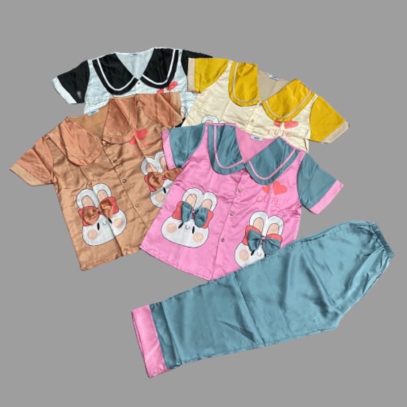 Bộ pijama tay ngắn Thiết Kế - Bộ pijama hình Thỏ dễ thương