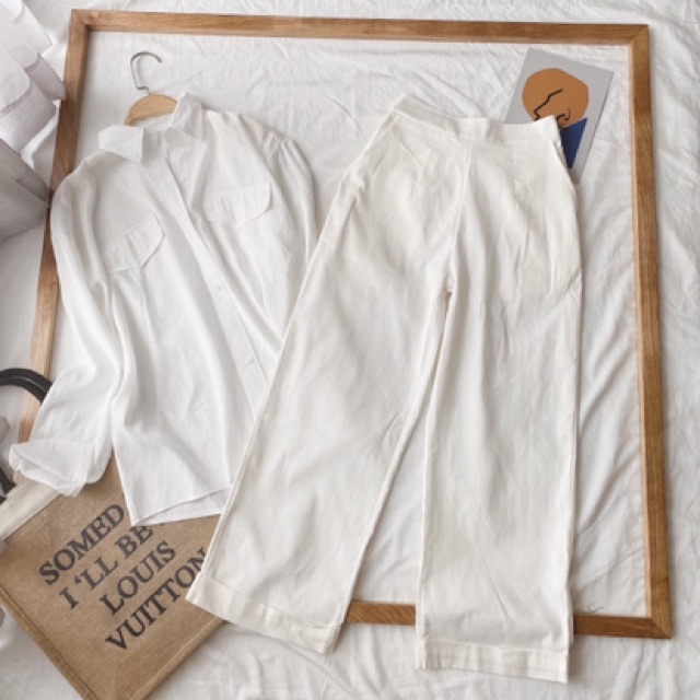 SET ÁO SƠ MI QUẦN TRẮNG | BigBuy360 - bigbuy360.vn