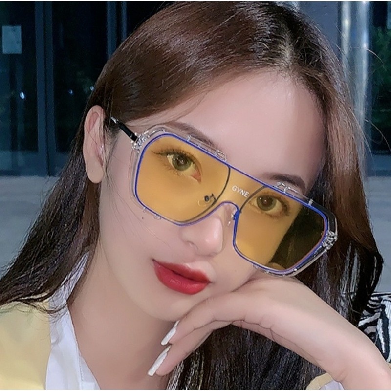 (AIMURUSI) COD Kính Mát Gọng Lớn Chống Tia UV400 Phong Cách Âu Mỹ Thời Trang Cho Nam Và Nữ