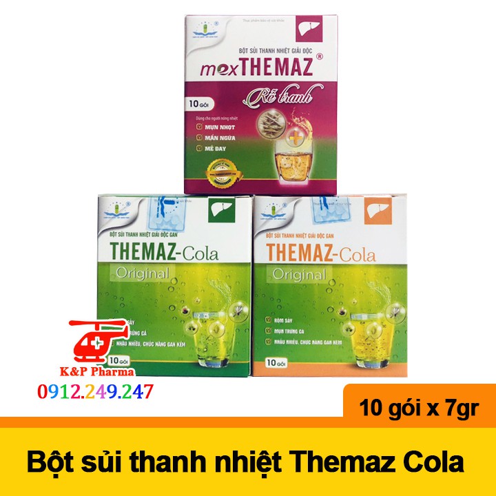 ✅ [CHÍNH HÃNG] Bột sủi thanh nhiệt giải độc gan Themaz Cola Original - Giúp giảm nóng trong người, nhiệt miệng, mẩn ngứa | BigBuy360 - bigbuy360.vn